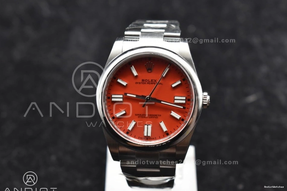 938 Dial Best VR 41mm Red Perpetual Unisex 124300 Oyster Clean 904L Edition Steel 1:1 1122